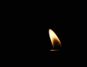 flame in darkness