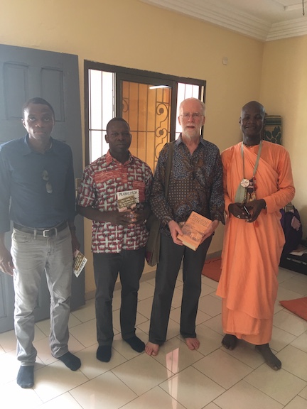with the swami in Abidjan