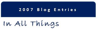 2007 Blog Entries