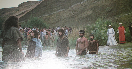 baptizing the people
