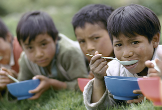 hungry children