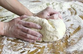 kneading the dough