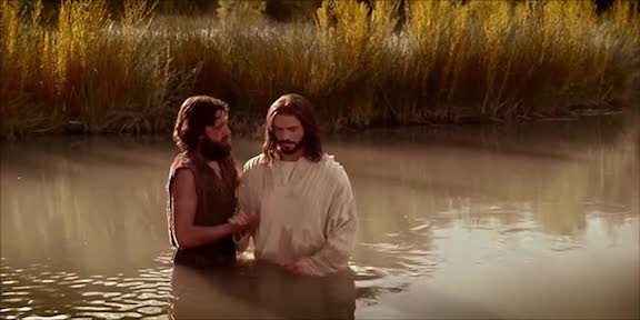 John Baptizes Jesus